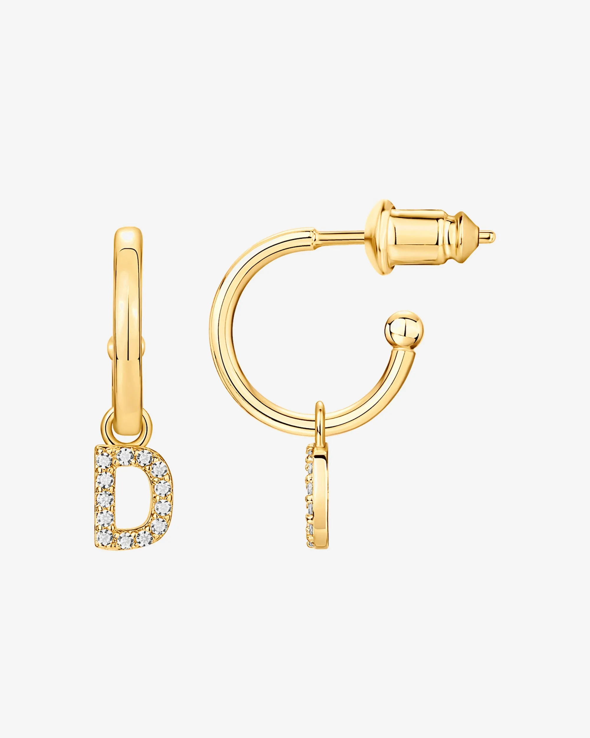 Letter Drop Hoops