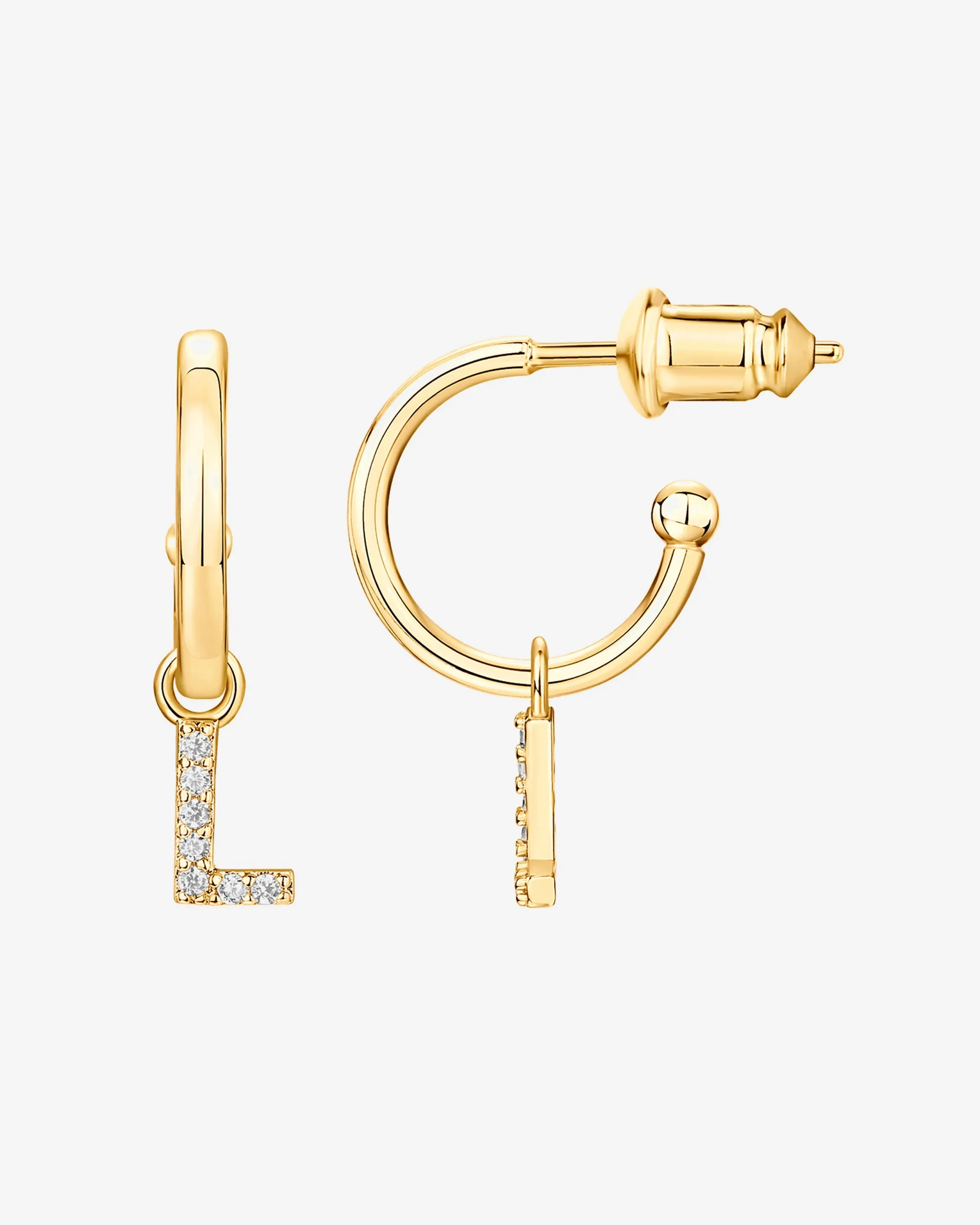 Letter Drop Hoops
