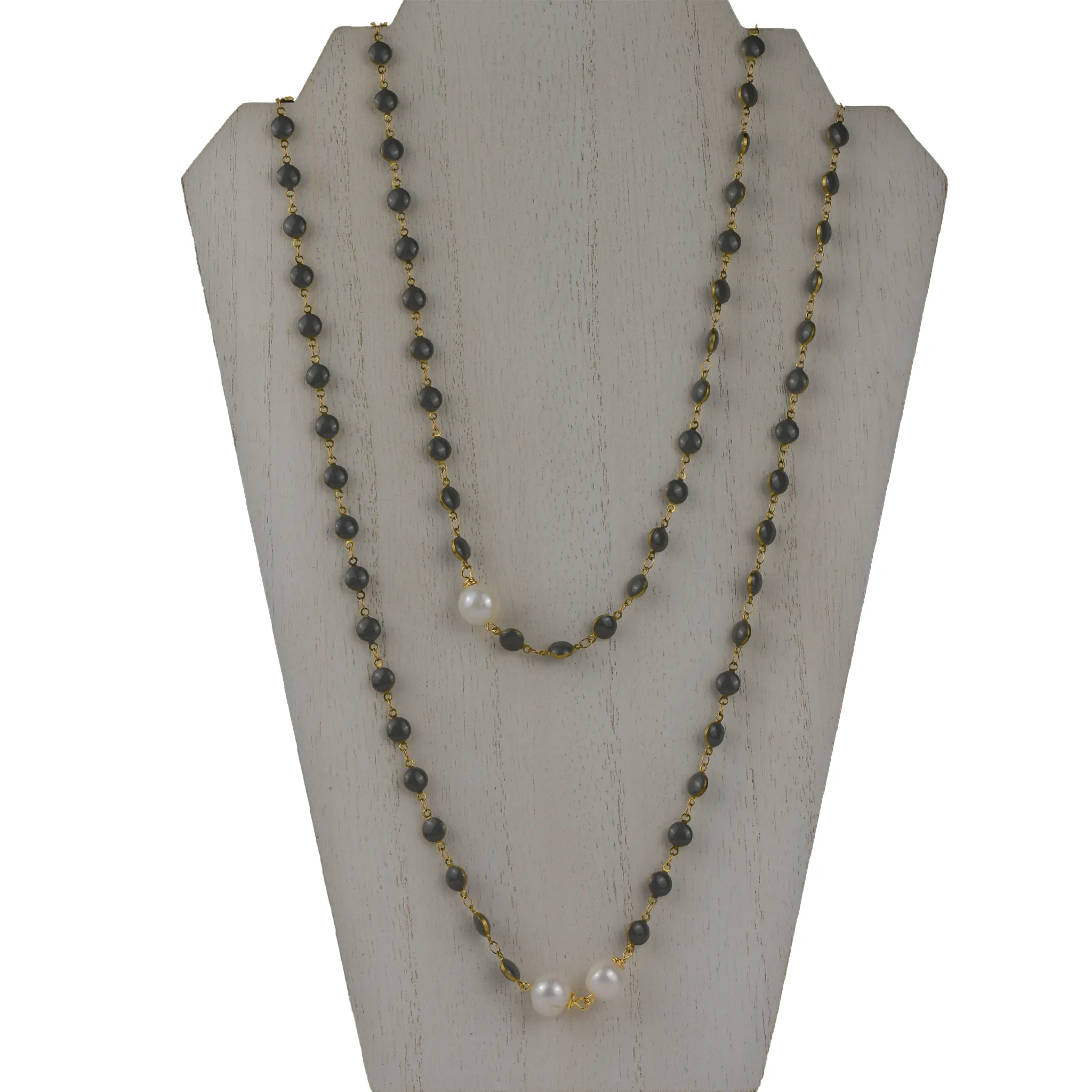 Long Enamel Necklace