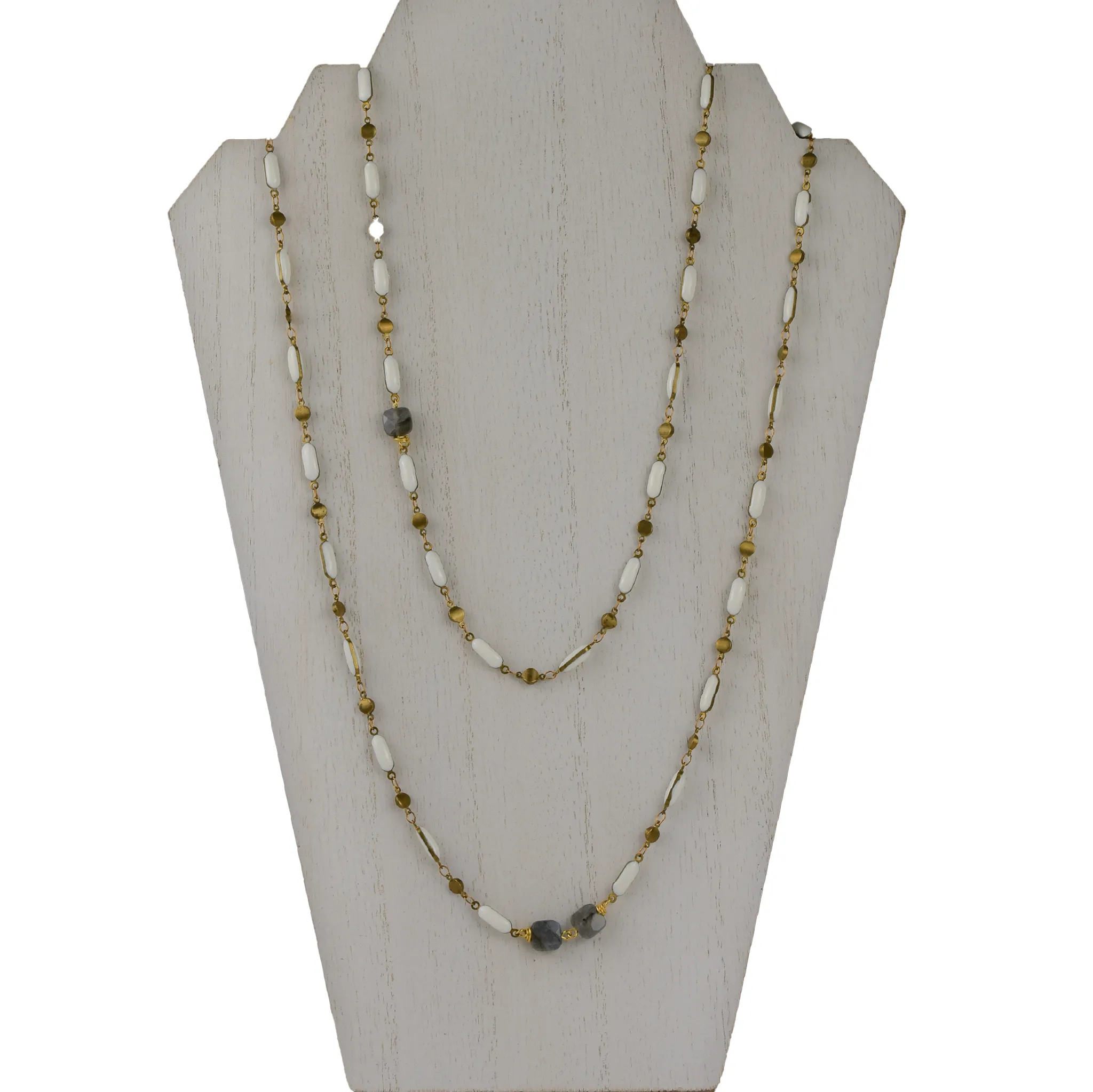 Long Enamel Necklace