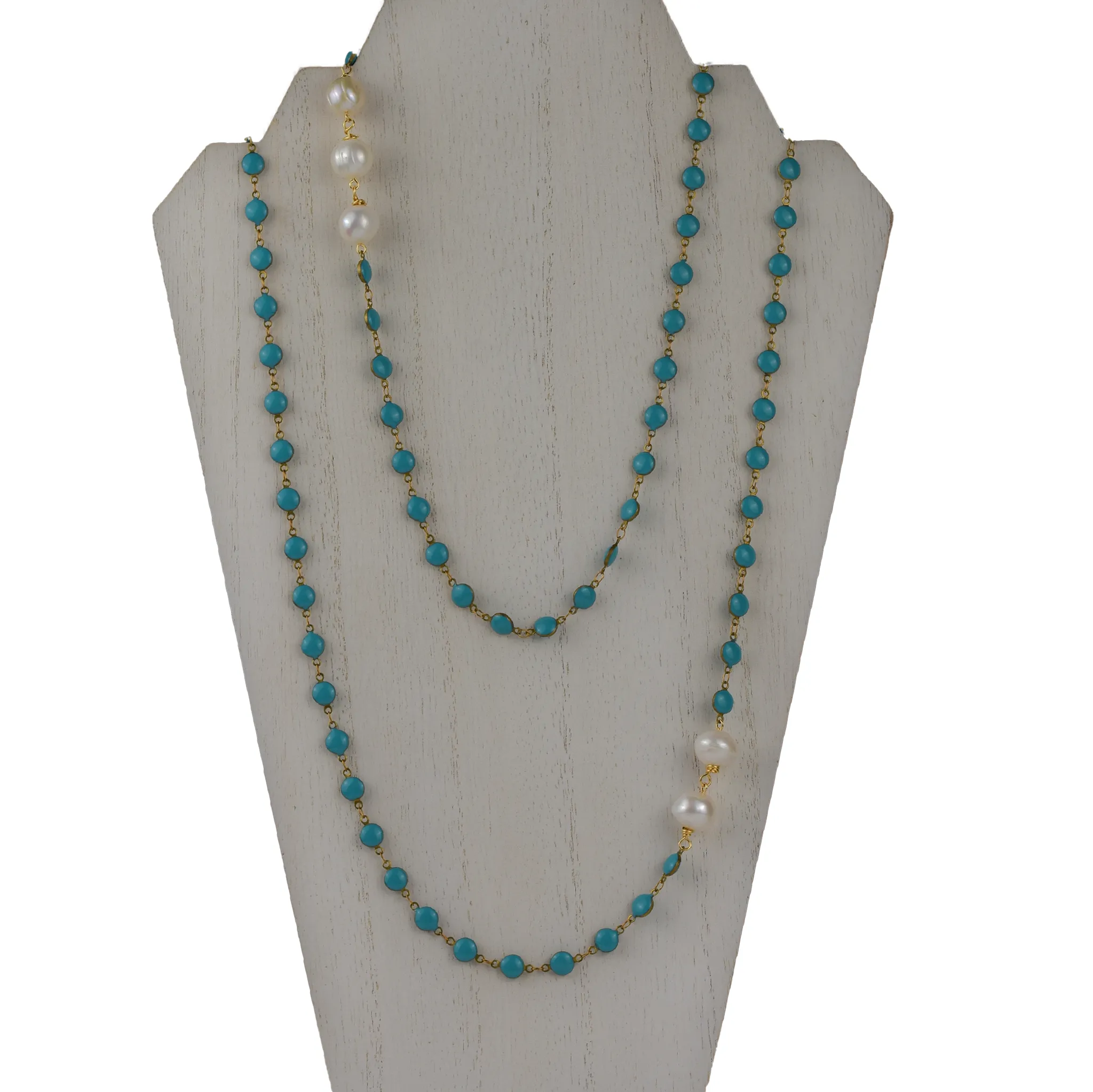 Long Enamel Necklace