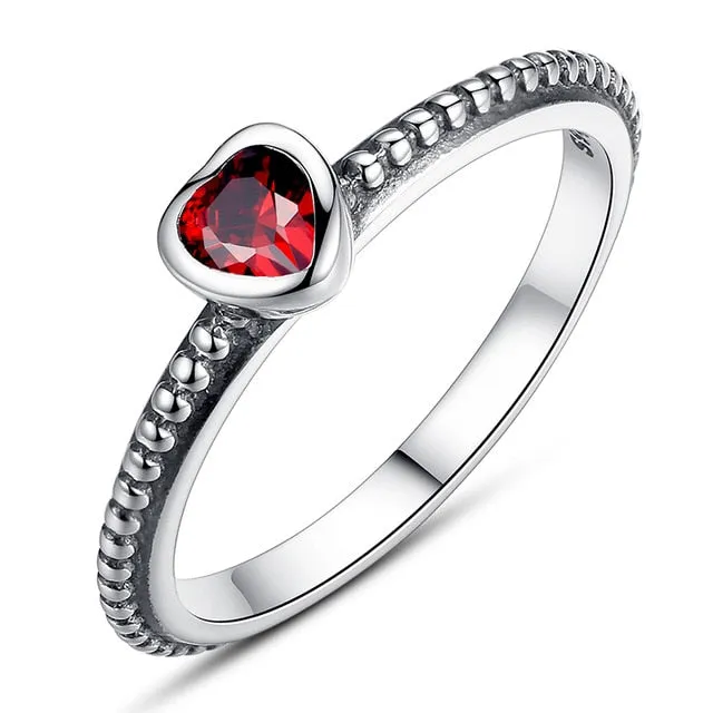 Love Heart Ring Stackable Ring
