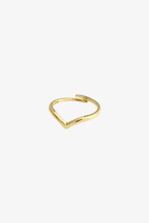 Lulu Recycled Pointy Stack  Gold Plated EOL Ring