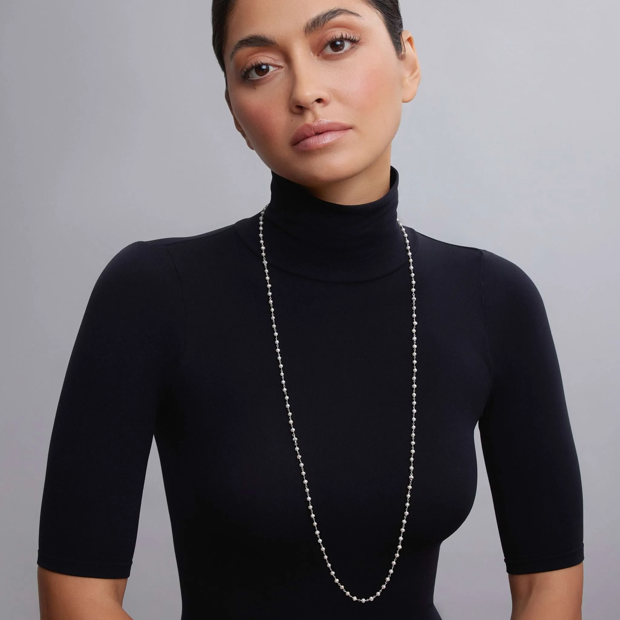 Luna Beaded Pearl Necklace