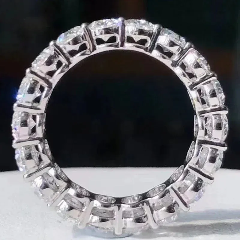 Luxury Micro Paved Zirconia Promise Rings for Women
