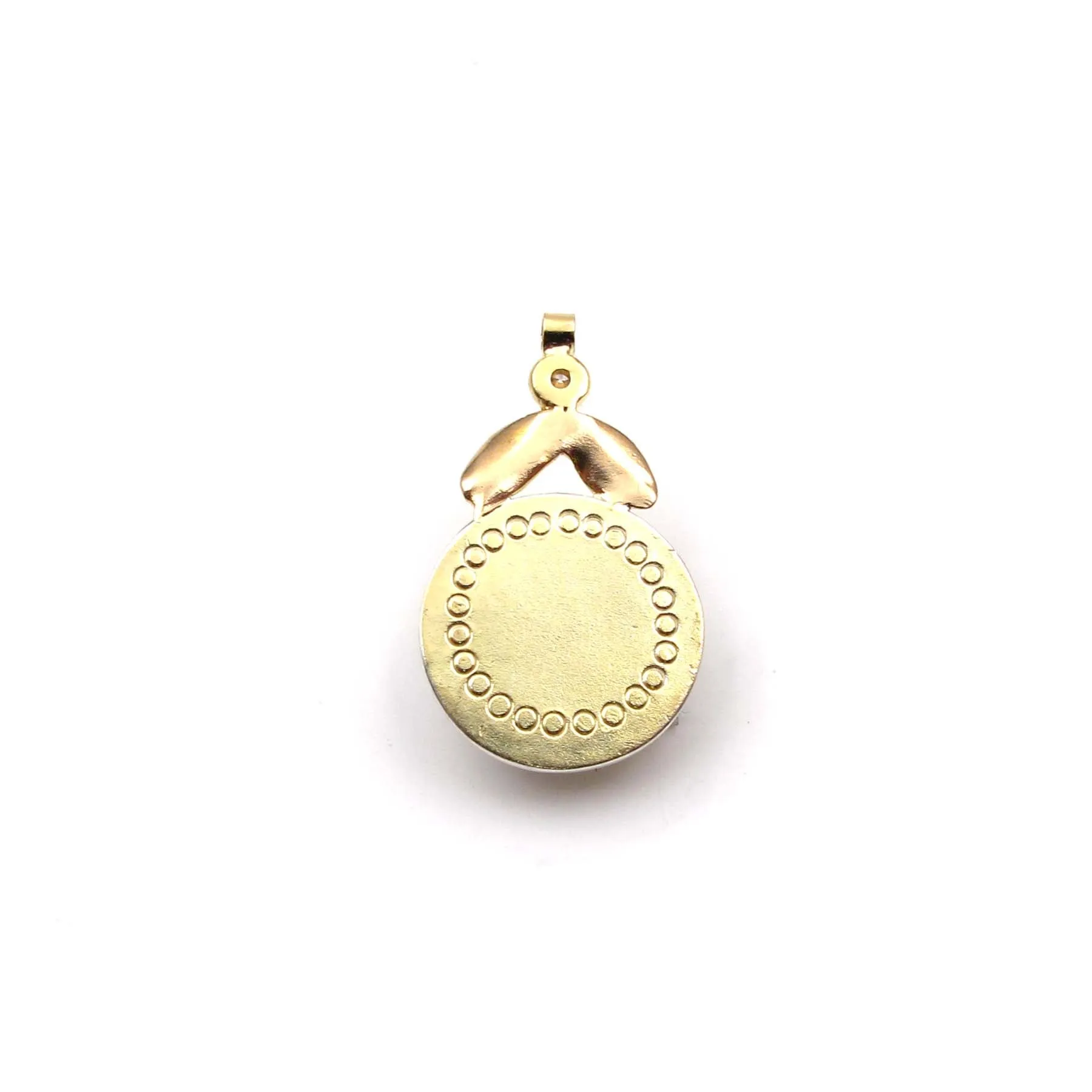 Mabe Pearl Gold Flower Charm & Necklace