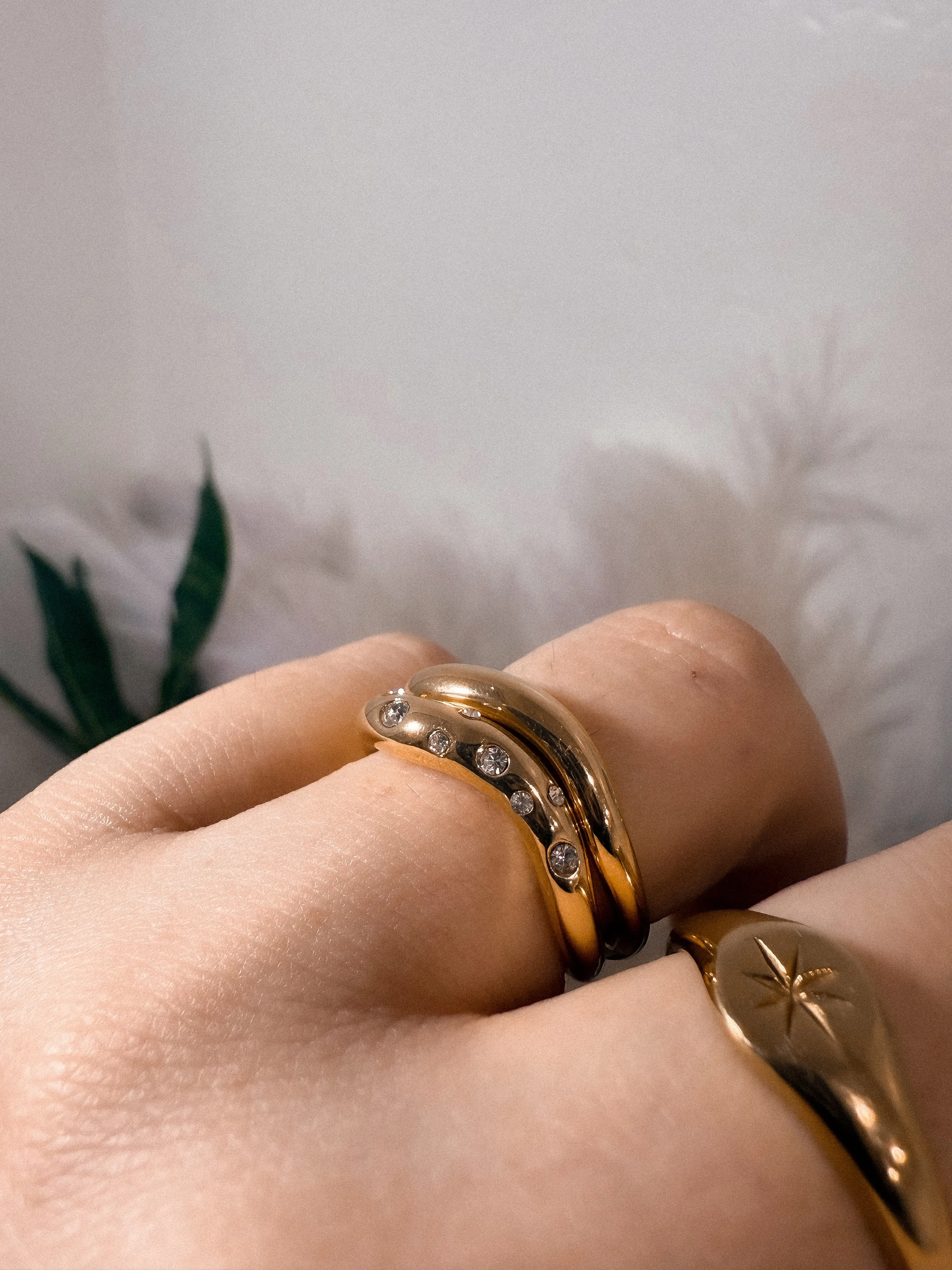 Maritza stackable rings *18K Gold Plated*