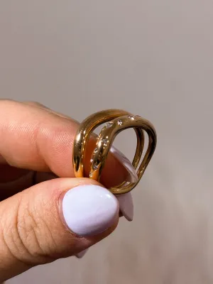 Maritza stackable rings *18K Gold Plated*
