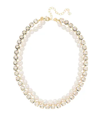 Matilda Layered Tennis Necklace - 4NFL18BGMDP