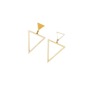 Matte Triangle Drop Earrings