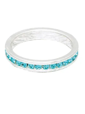 Maya J Birthstone Ring - Silver December