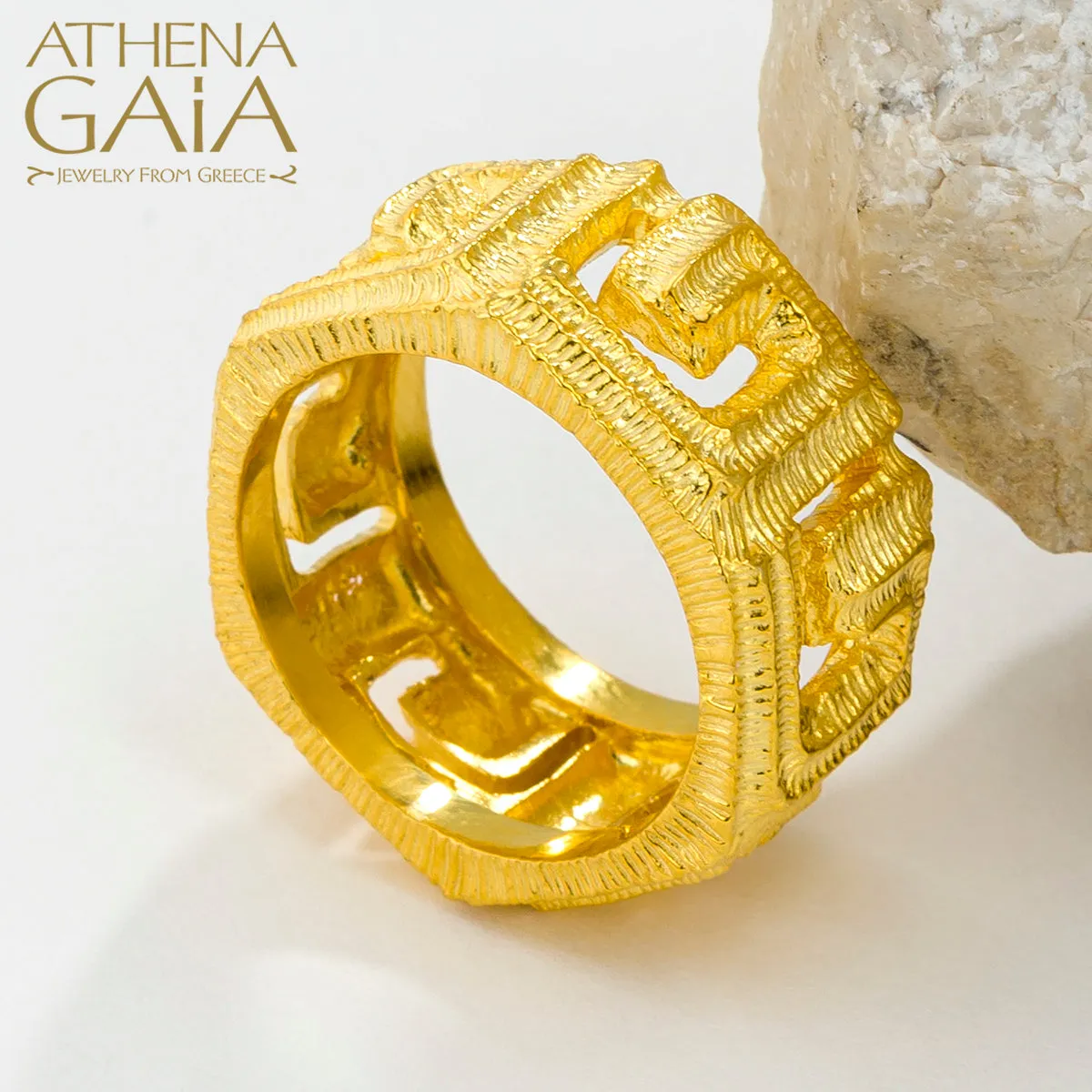 Meander Band Ring