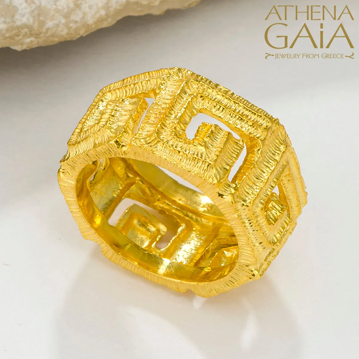 Meander Band Ring