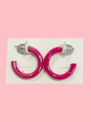 Medium Acrylic Hoop - Fuschia