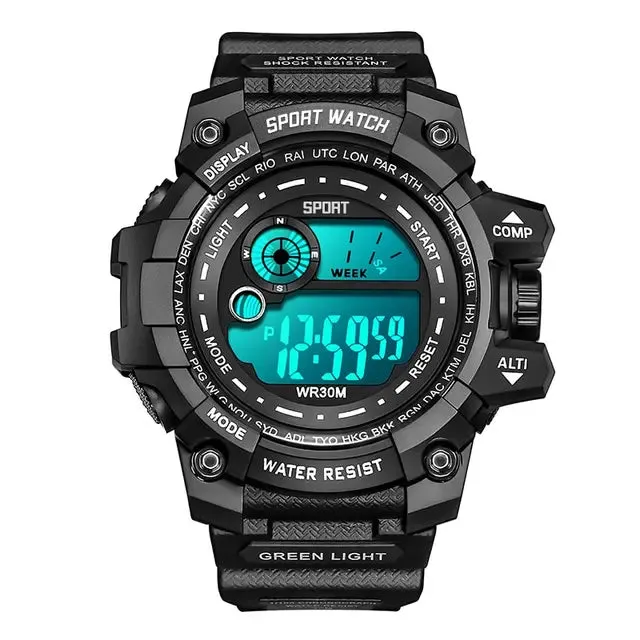 Men LED Digital Watches Luminous Fashion Sport Waterproof Watches