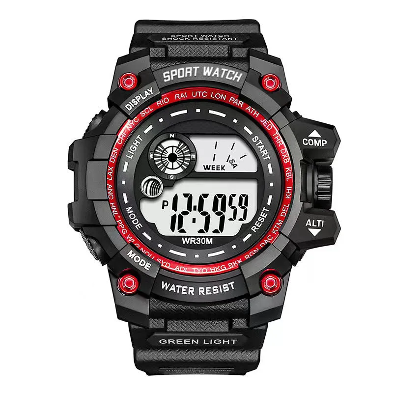 Men LED Digital Watches Luminous Fashion Sport Waterproof Watches