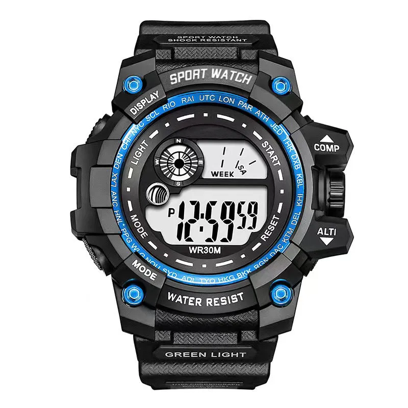 Men LED Digital Watches Luminous Fashion Sport Waterproof Watches