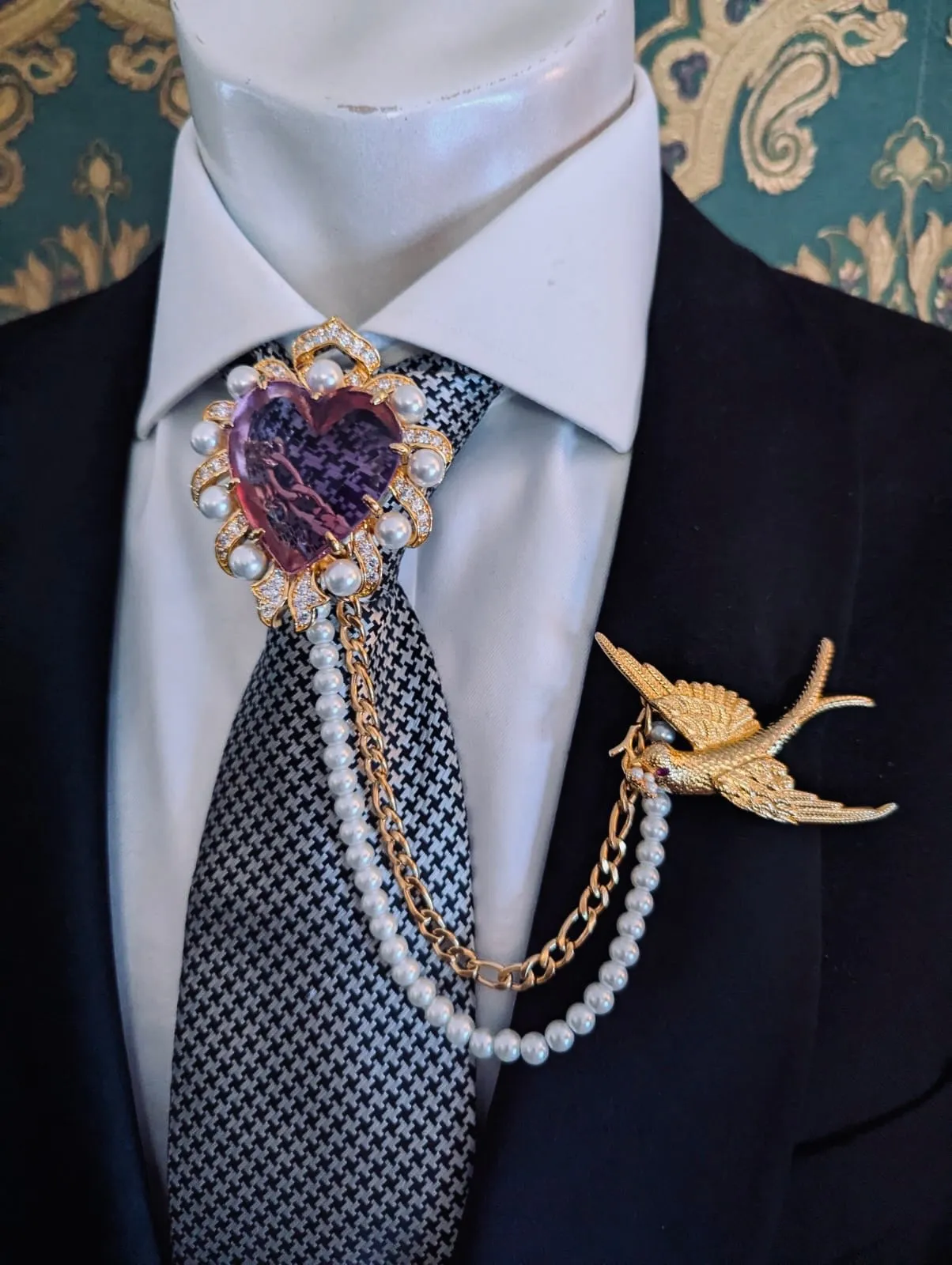 Men's Dove Brooch