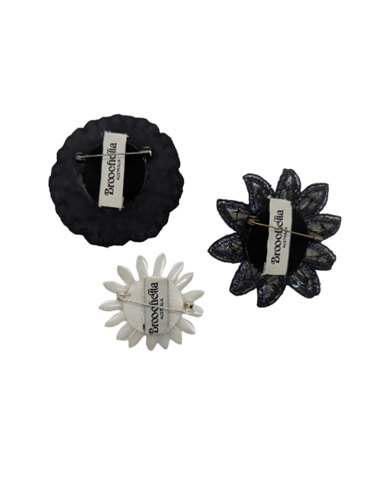 Men's Trio Flower Brooch Set