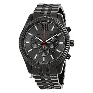 Michael Kors All Black Large Lexington Chronograph Bracelet Watch MK8320