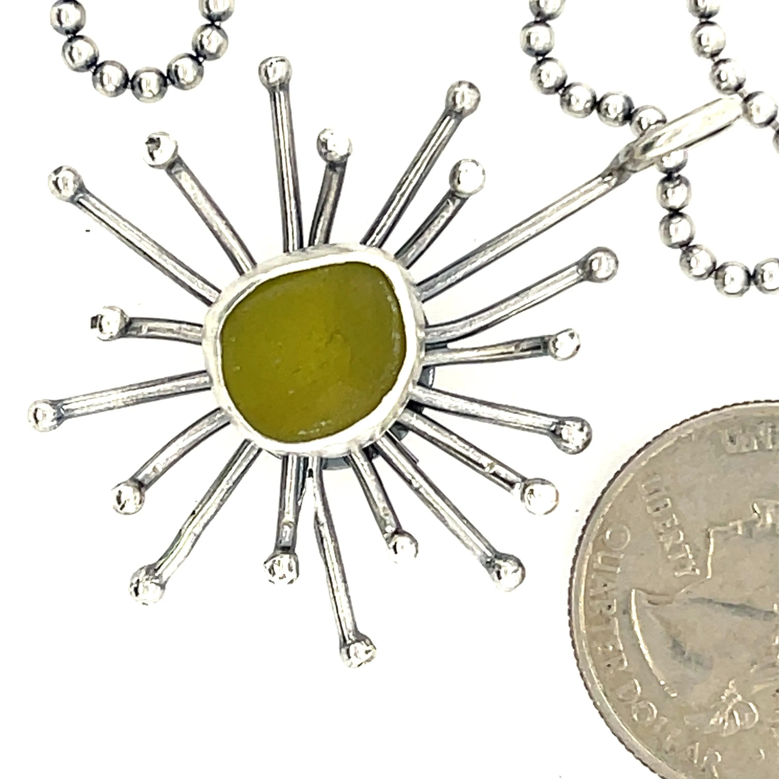 Mid Century Modern Star Burst Necklace