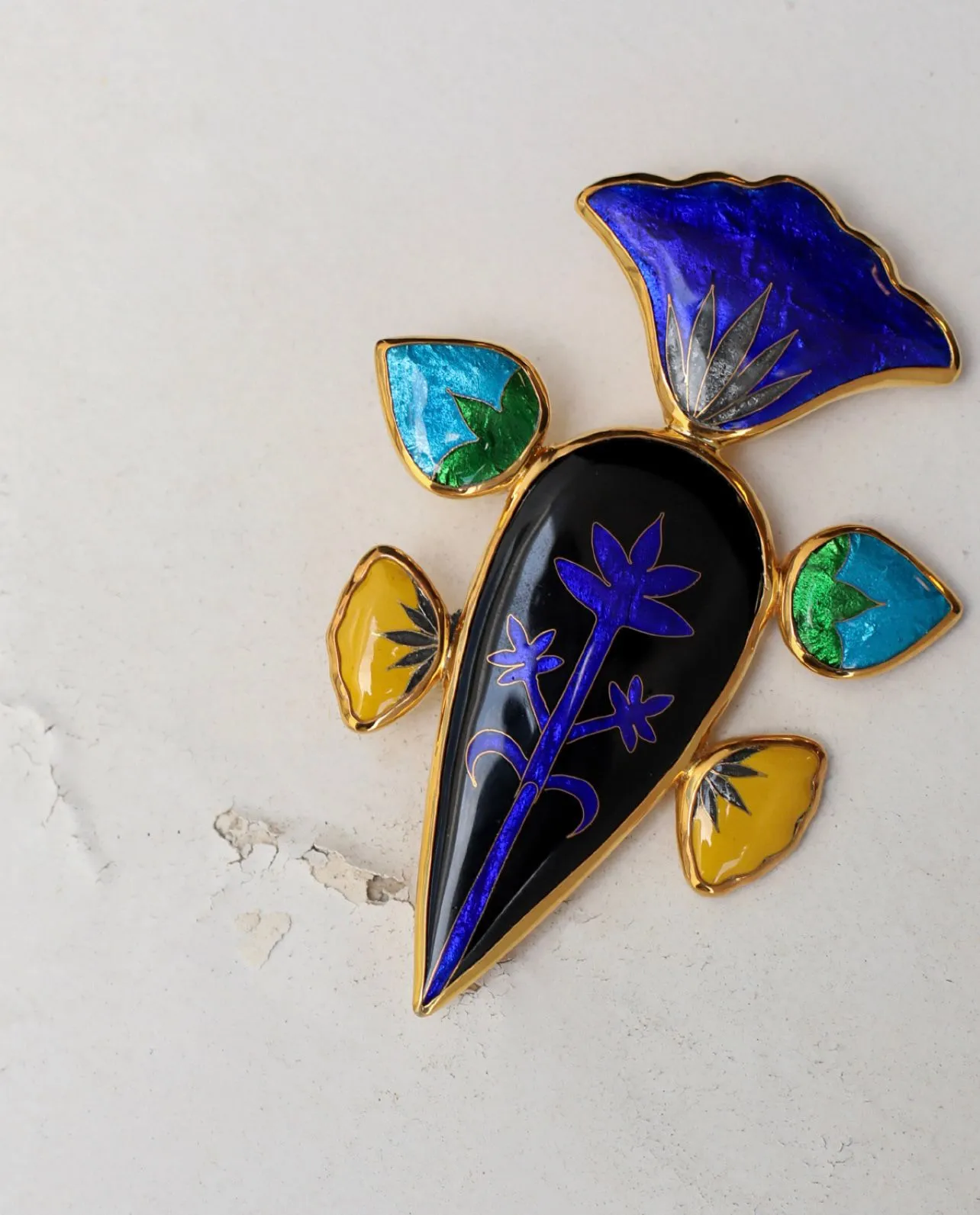 “Midnight Bloom” Brooch