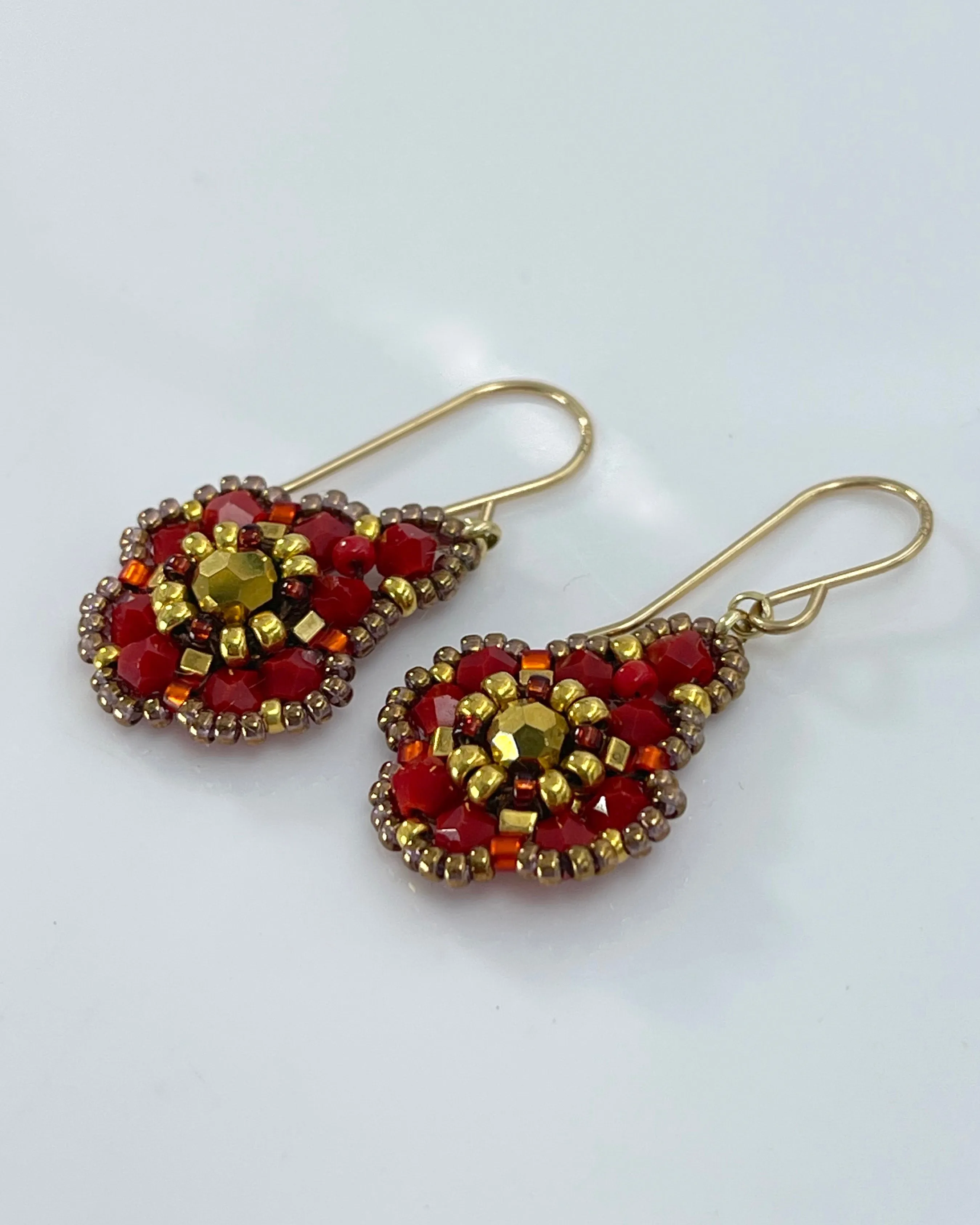 Miguel Ases Flower Drop Earrings