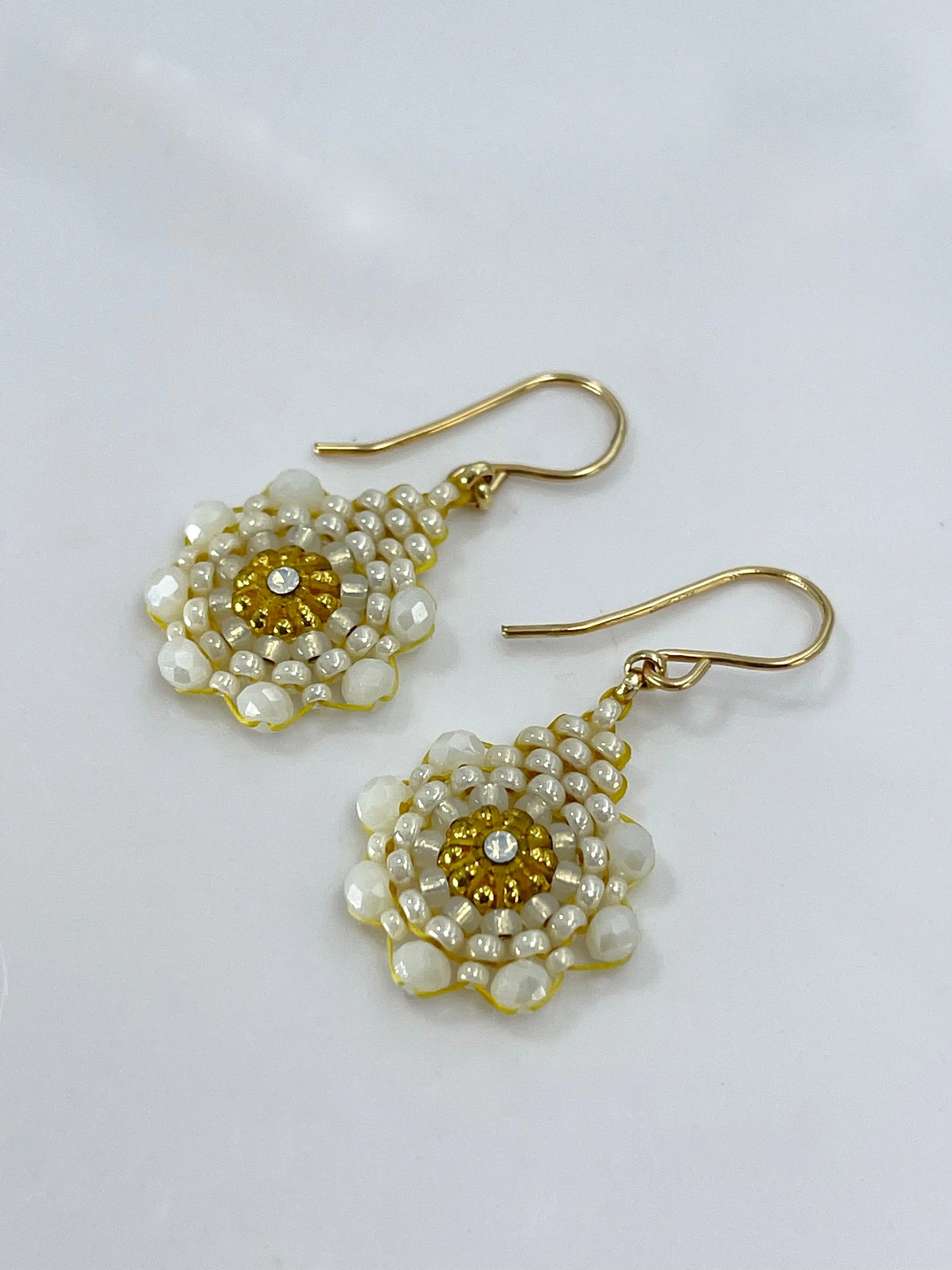 Miguel Ases Flower Drop Earrings