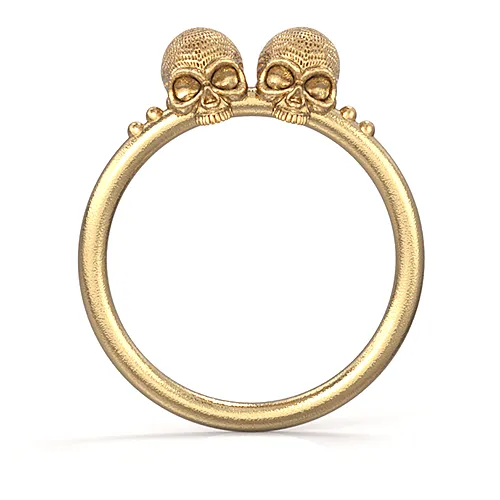 Mini Gemini Skull Ring