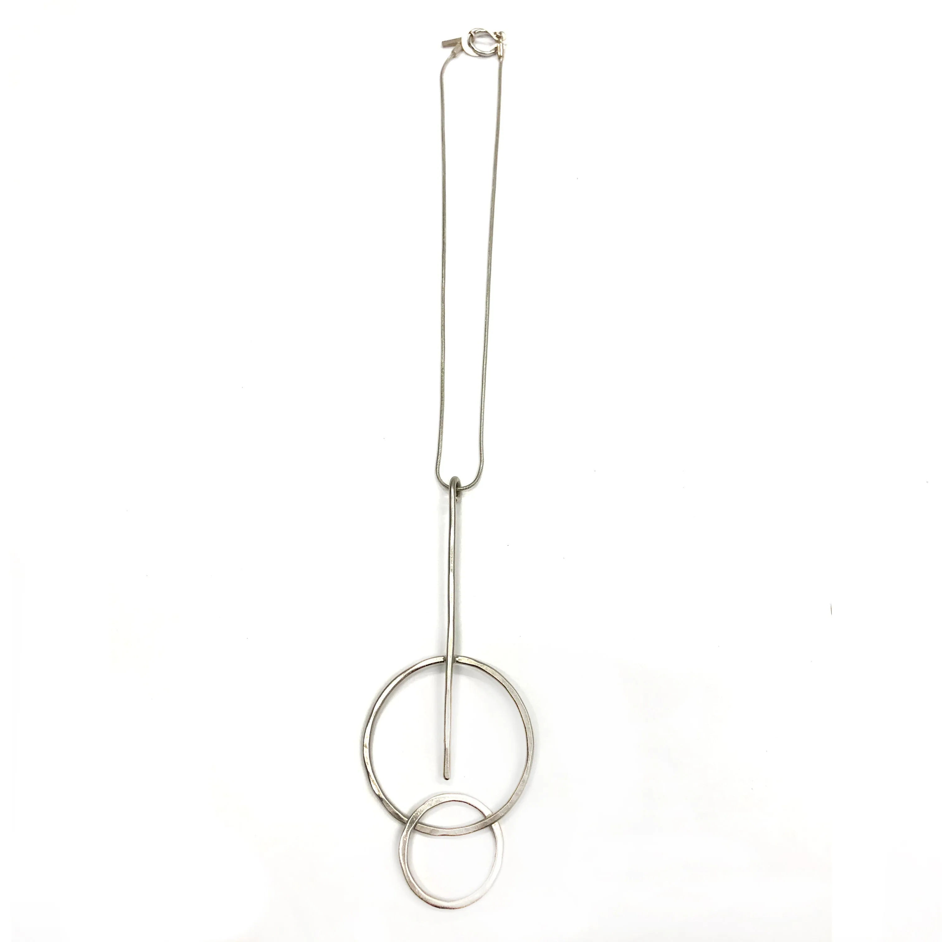 Miriam - Geometric 24K gold mid-length pendant necklace