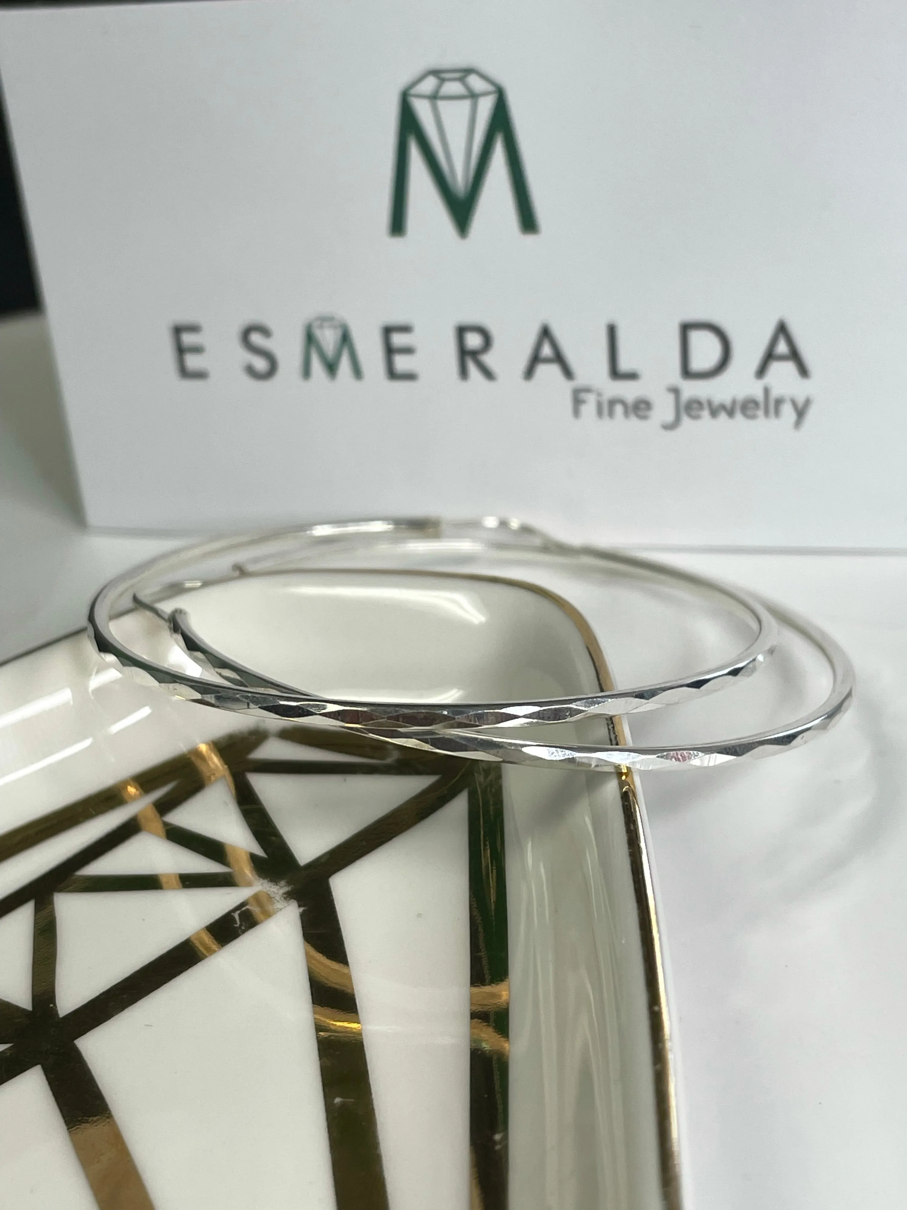Mirror Effect Hoop Earrings