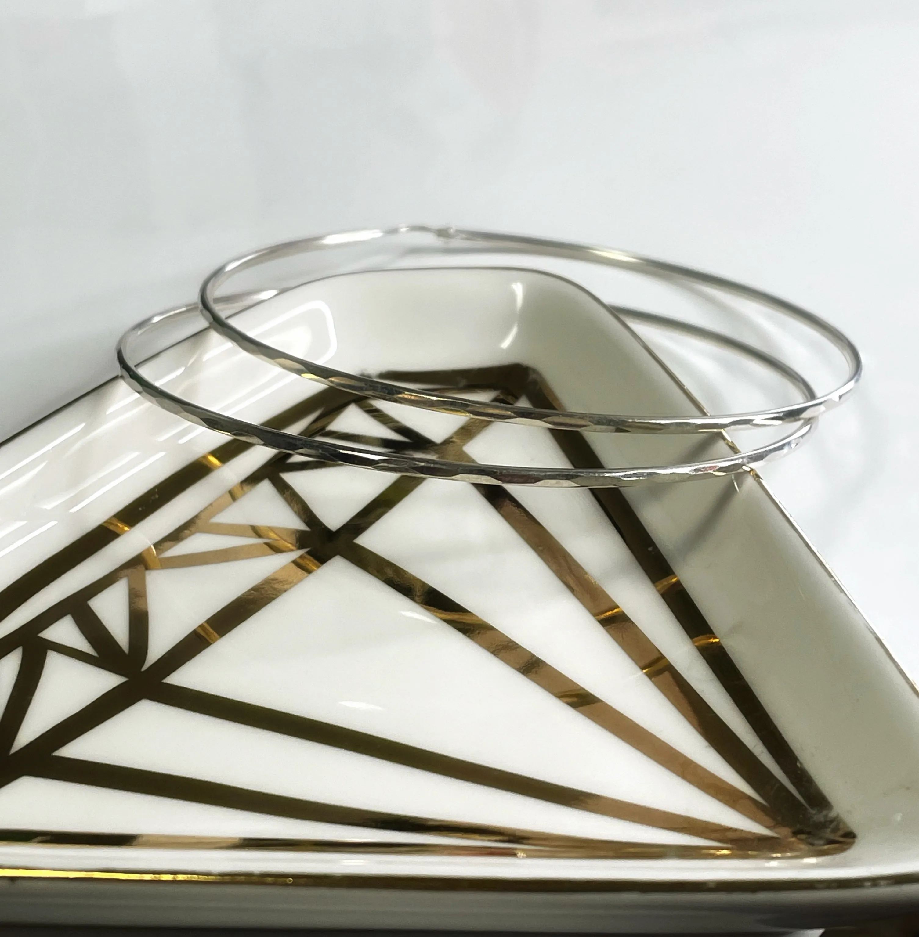 Mirror Effect Hoop Earrings