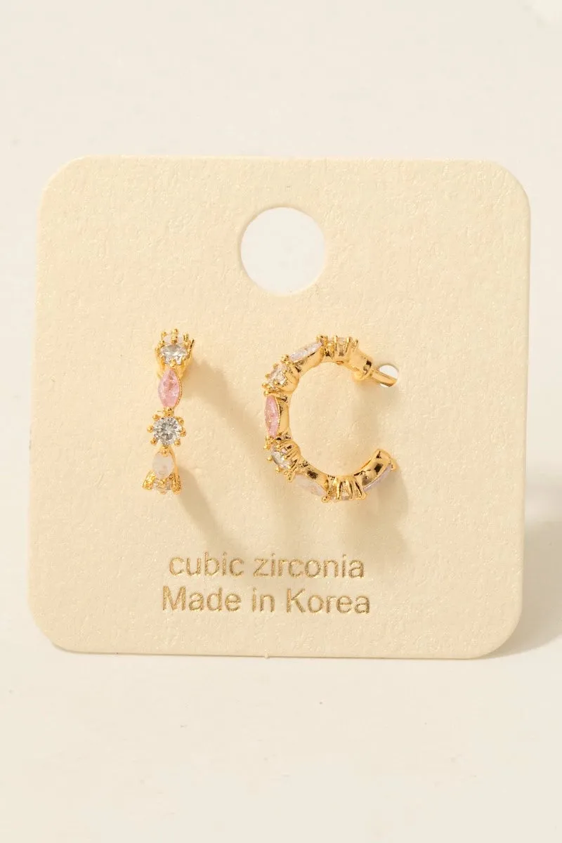 Mixed Mini Hoop Earring