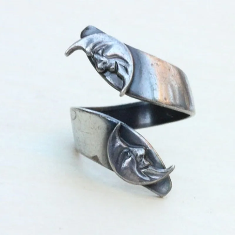 Moon Sun Star Ring Statement Finger Rings for both gender