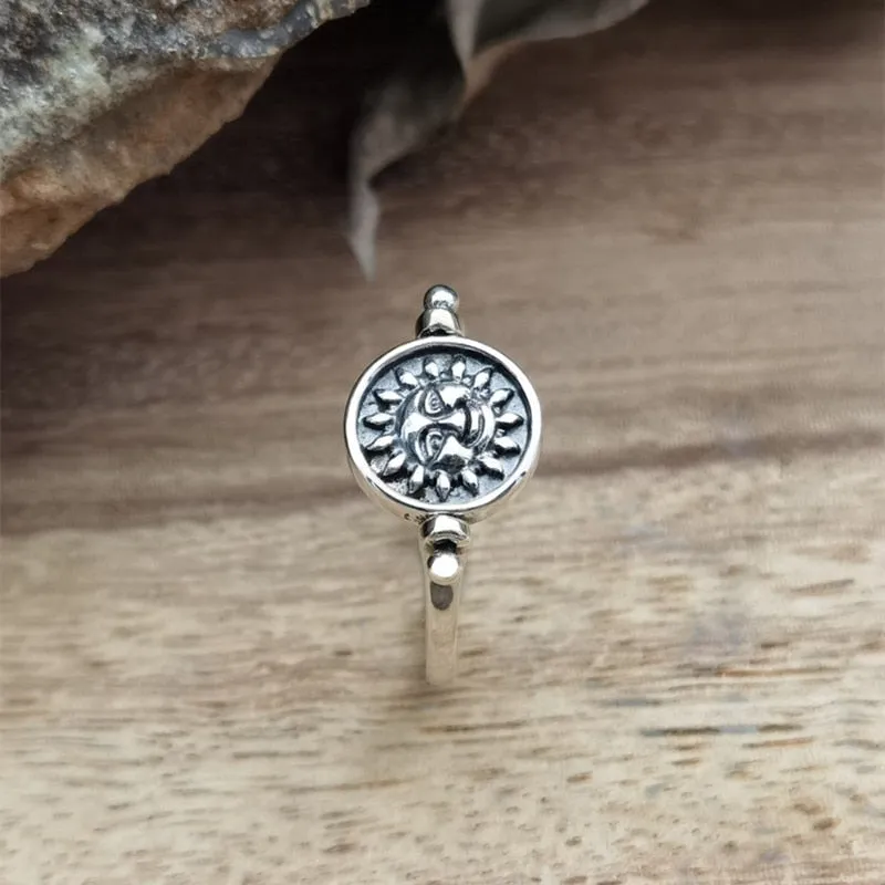 Moon Sun Star Ring Statement Finger Rings for both gender