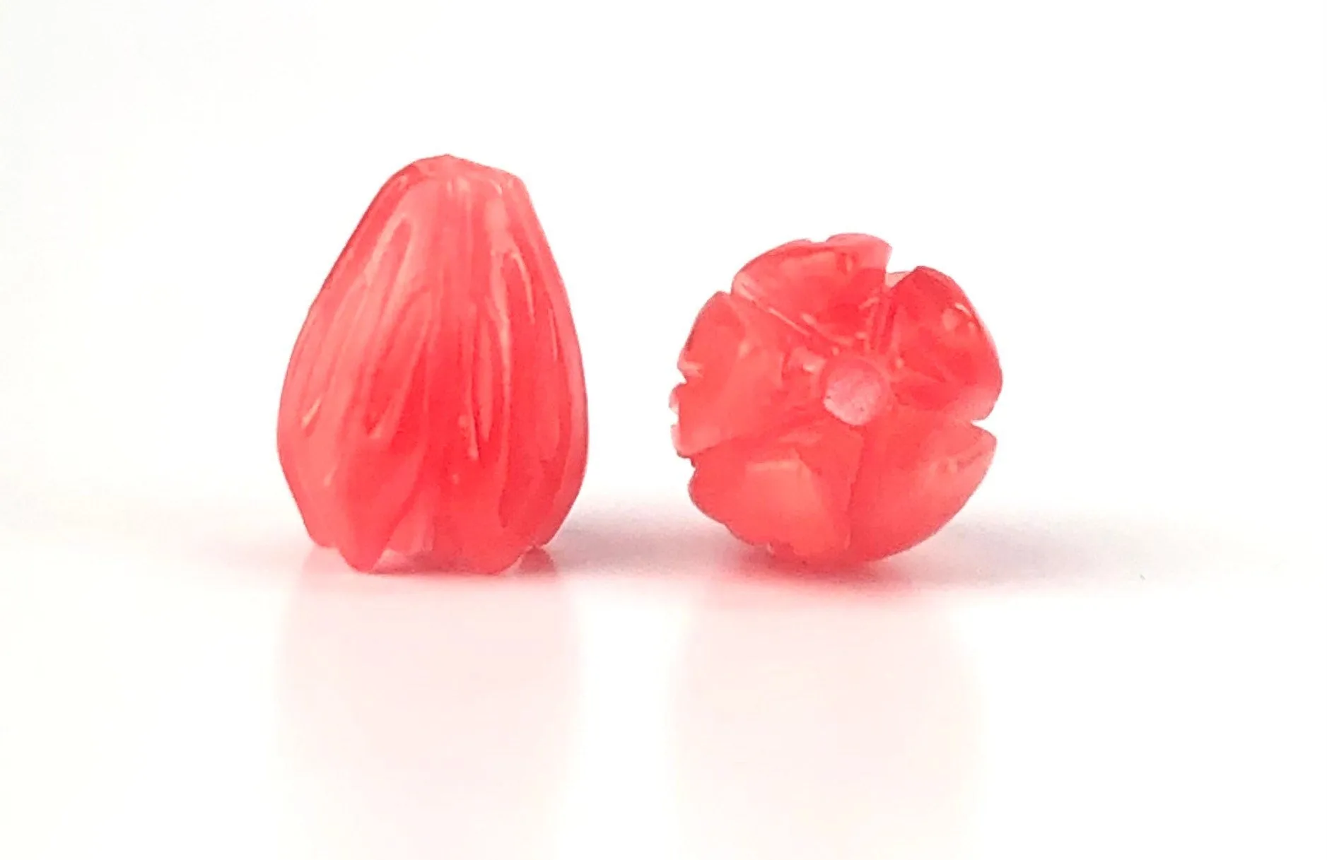 Mother Of Pearl Large Pink Pikake Beads