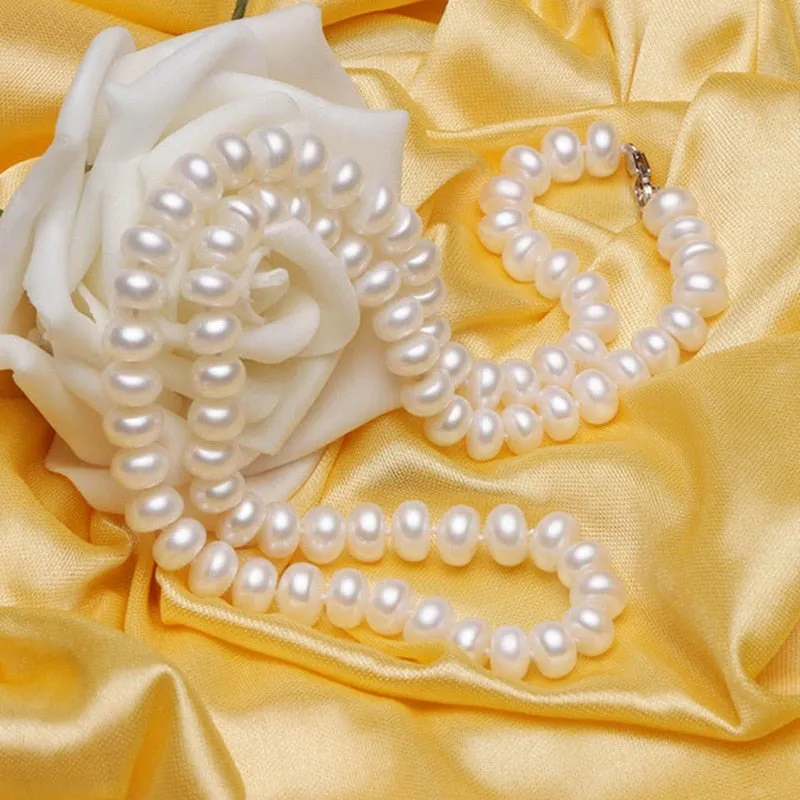 Natural Freshwater Pearl Necklace For Women Pretty Fashion Jewelry Gifts Vintage Korean Cute Gold Plated Choker Necklaces 2021