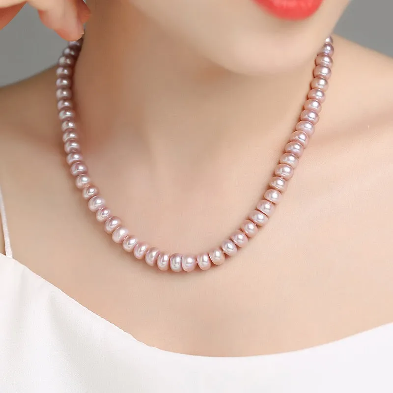 Natural Freshwater Pearl Necklace For Women Pretty Fashion Jewelry Gifts Vintage Korean Cute Gold Plated Choker Necklaces 2021