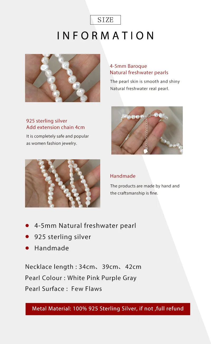 Natural Freshwater Pearl Necklace