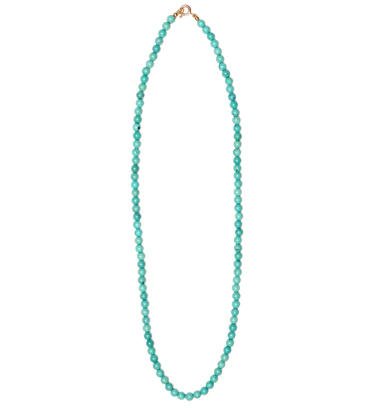 Natural Turquoise Beaded Necklace