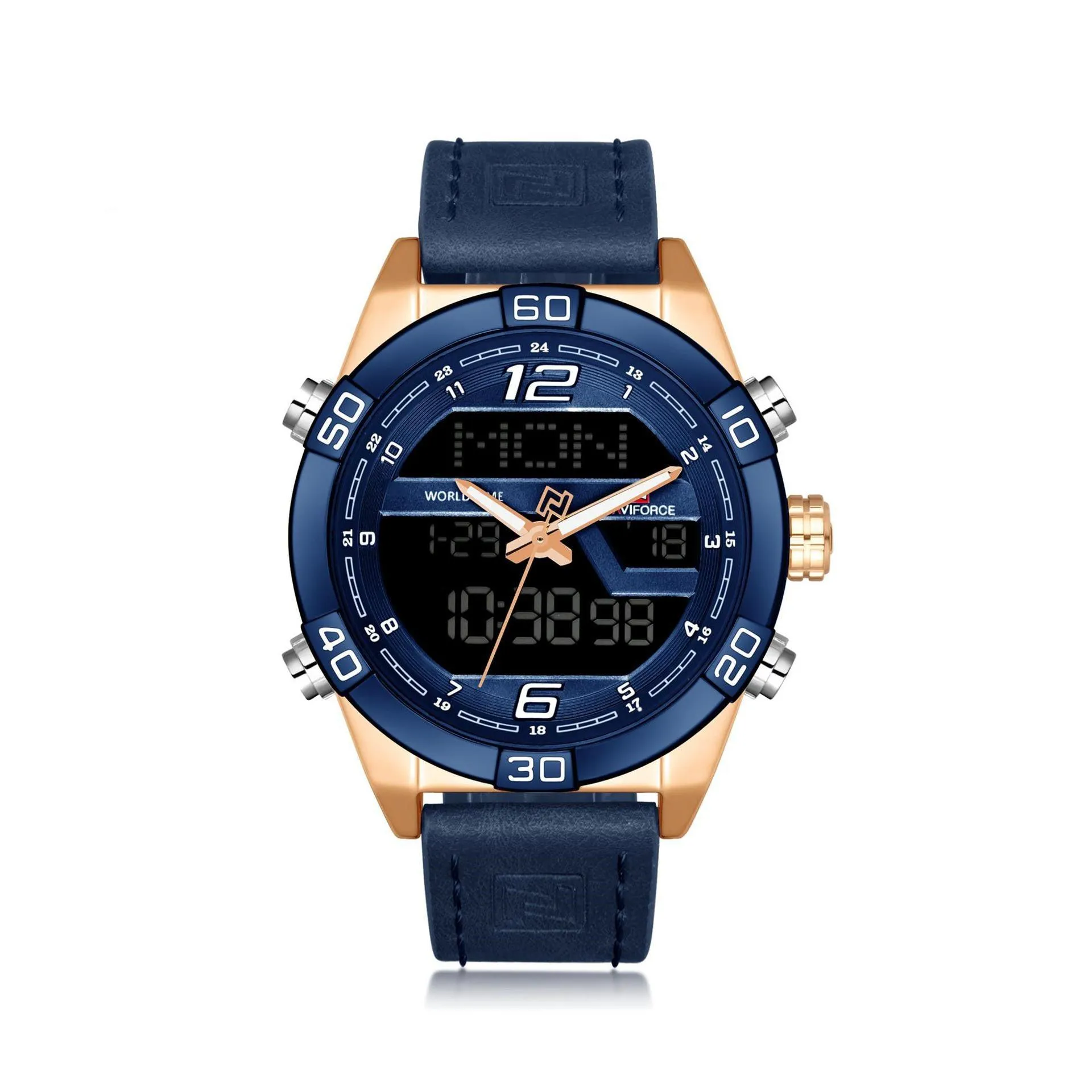 Naviforce Analog Digital Waterproof Watch For Men 9128