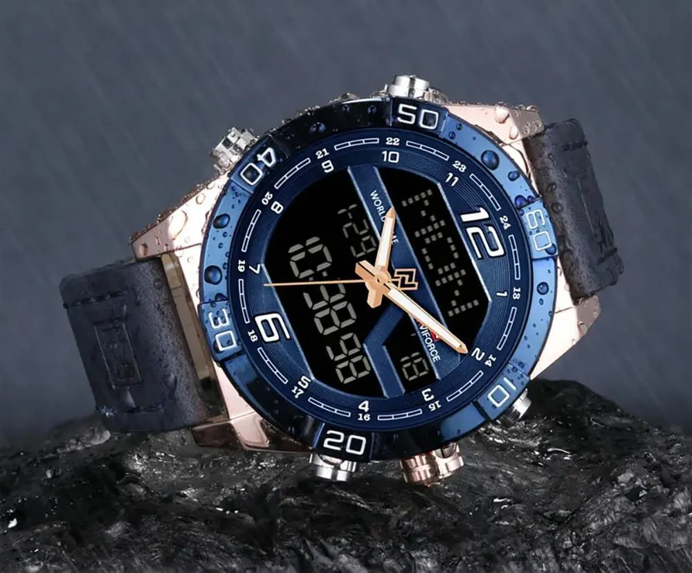 Naviforce Analog Digital Waterproof Watch For Men 9128