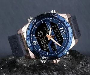 Naviforce Analog Digital Waterproof Watch For Men 9128