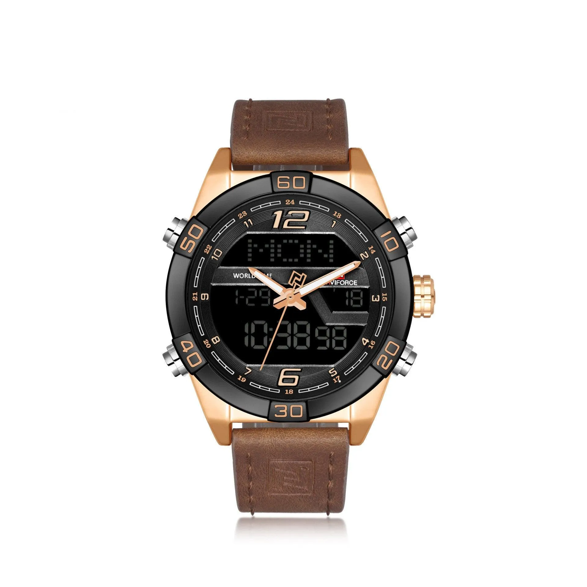 Naviforce Analog Digital Waterproof Watch For Men 9128