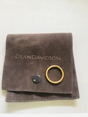 New Nordstrom's Dean Davidson Women's Signature Brushed 22-Karat Gold Stackable Ring, Sz 6.5! Retails $80 