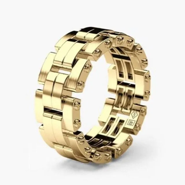 New Rose Gold Chain Rings For Women Couple Engagement Ring Men Jewelry