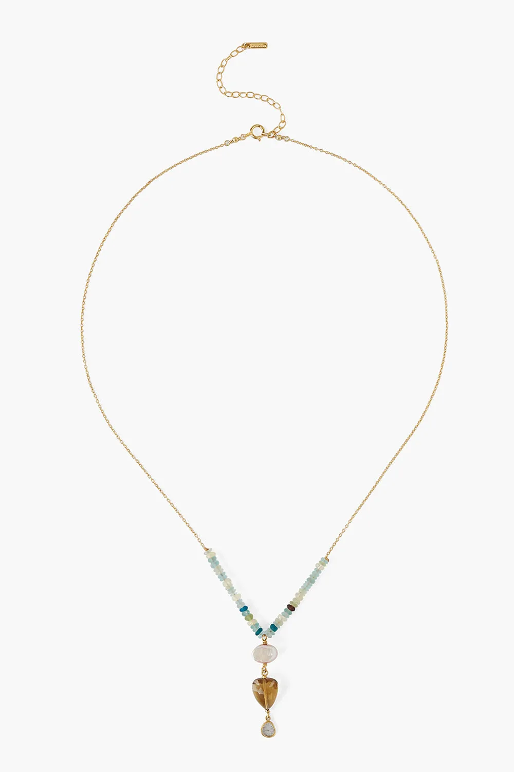 ngf-14205 pink pearl mix necklace
