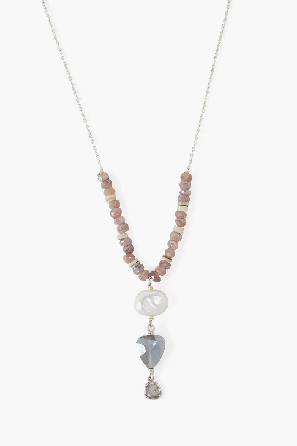 ngf-14205 white pearl mix necklace
