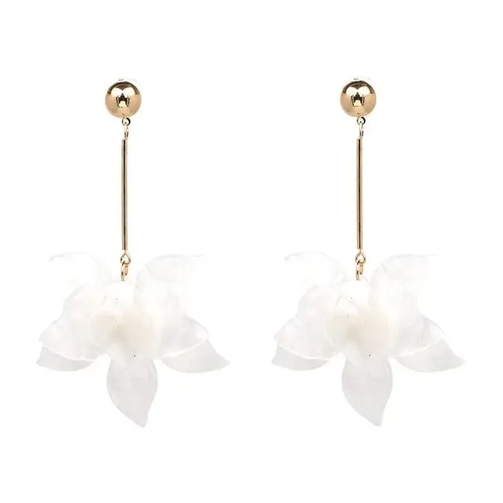 Nicholls Francoise Flower Drop Earrings-Multi