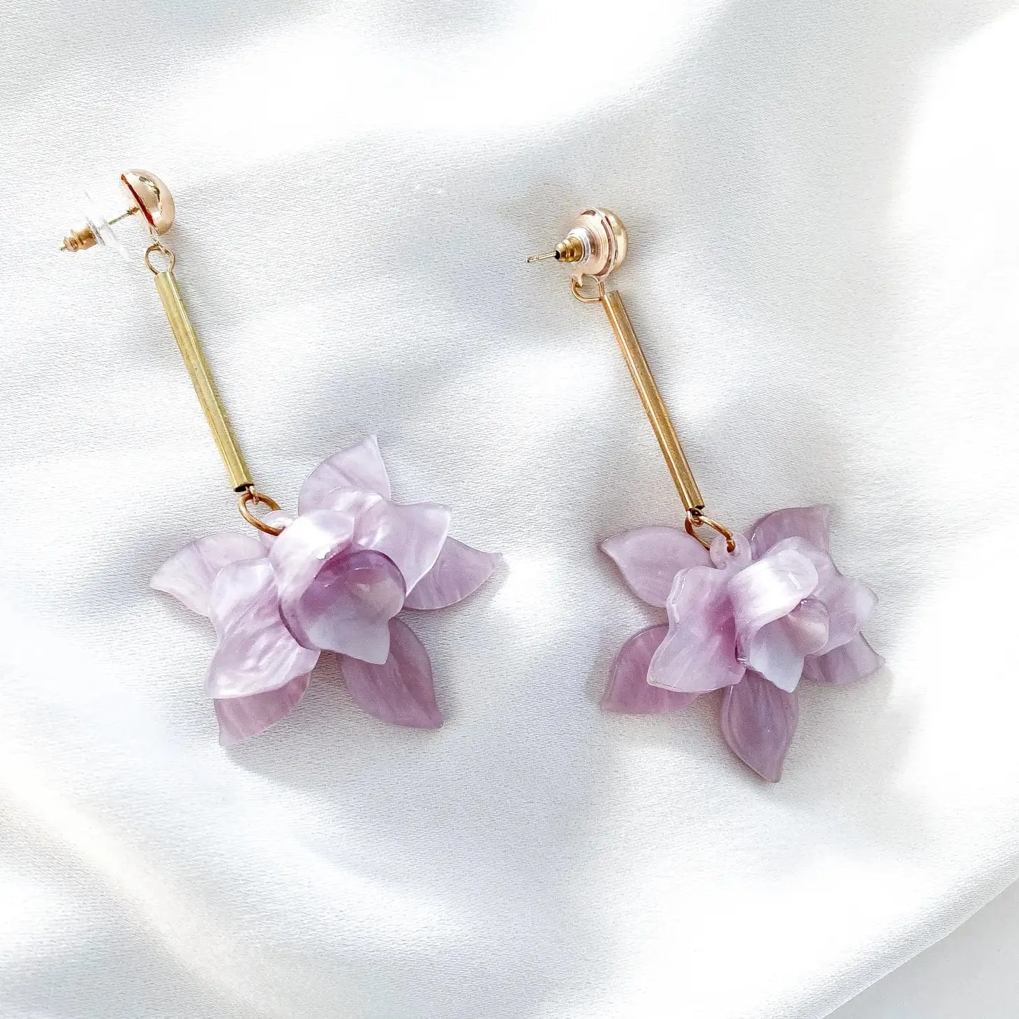 Nicholls Francoise Flower Drop Earrings-Multi